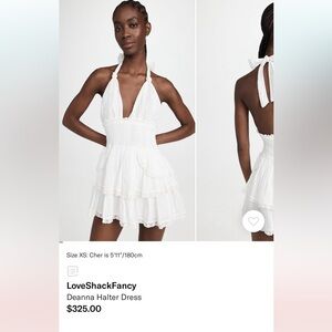 LoveShackFancy Deanna Halter Dresss